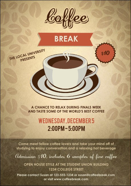 Coffee Club Flyer Product Front