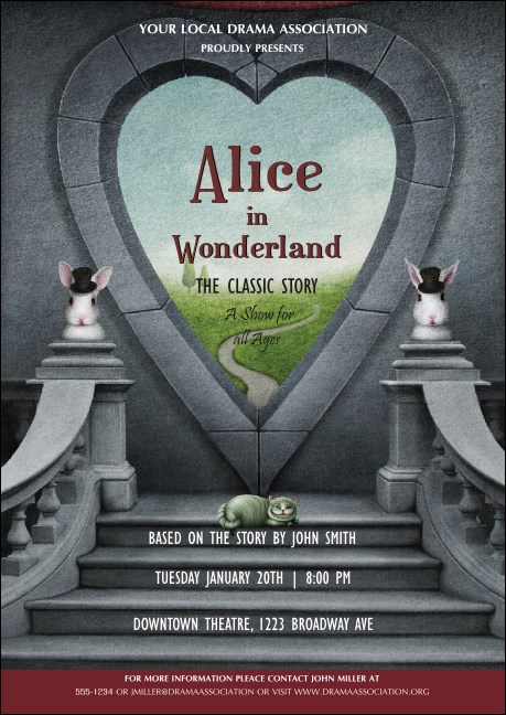Alice in Wonderland Club Flyer Product Front