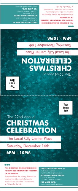 Holiday Snowflake Table Tent