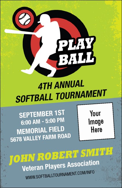 Softball VIP Event Badge Small