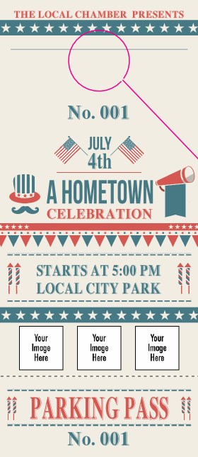 Fourth of July - Hometown Hang Tag Product Front
