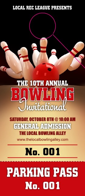 Bowling League Hang Tag