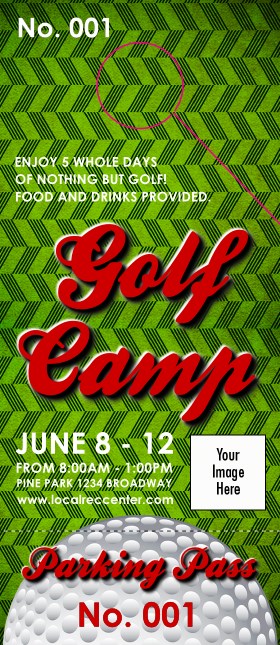 Golf Camp Hang Tag