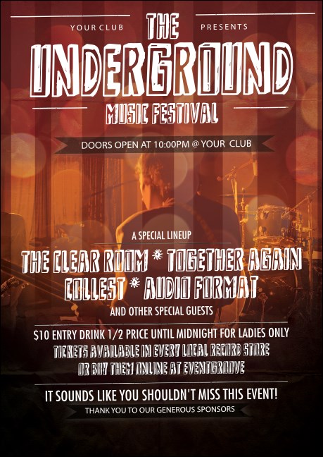 Alternative Music Postcard Mailer