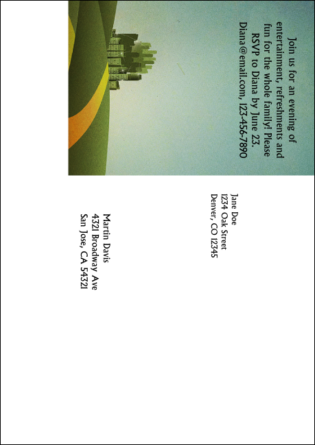 Wizard of OZ Postcard Mailer Product Back