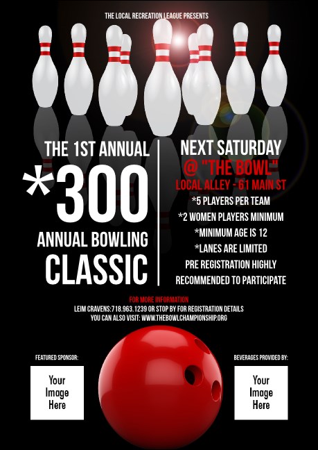 Bowling Classic Postcard Mailer