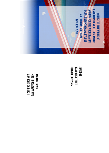 Puerto Rico Flag  Postcard Mailer Product Back