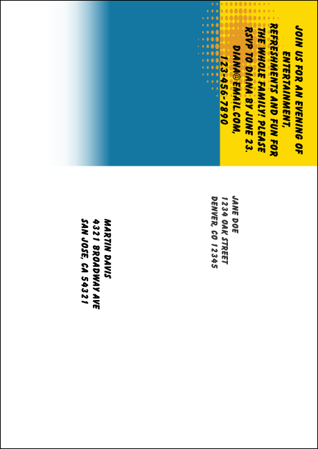 Retro Comic Book  Postcard Mailer Product Back