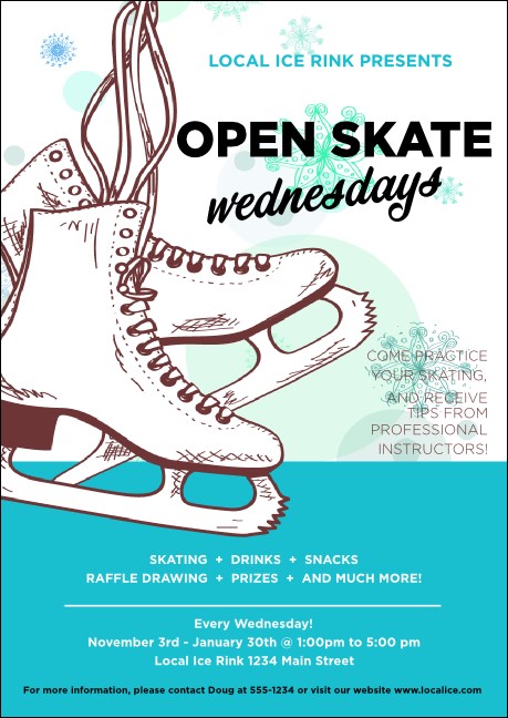 Ice Skating  Postcard Mailer Product Front