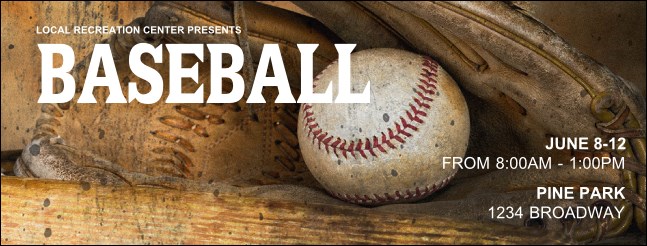 Baseball Camp Facebook Cover