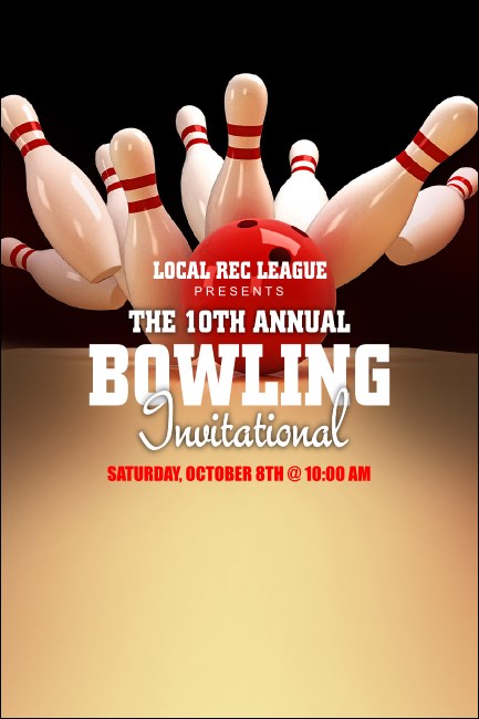 Bowling League Pinterest Ad