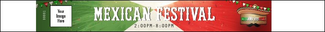 Mexican Fiesta Premium Synthetic Wristband Product Front