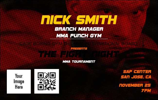 MMA The Fight Night VIP Event Badge Medium VIP Event Badge Medium Product Front