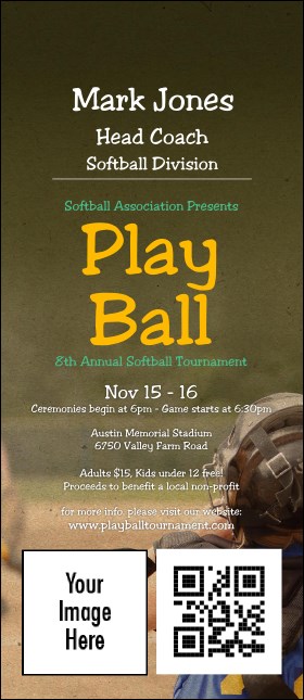 Youth Softball VIP Event Badge Large VIP Event Badge Large Product Front