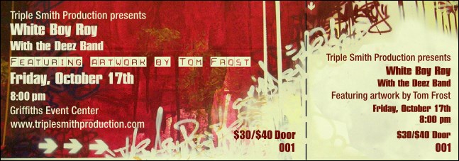 Hip Hop Red Event Ticket