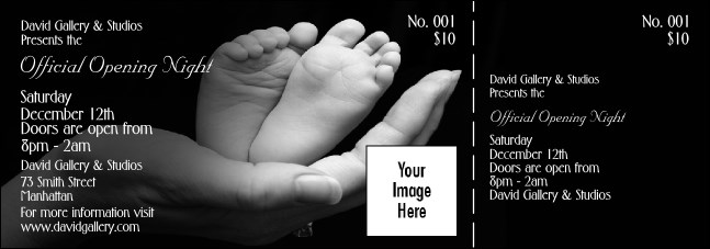 Art Opening Ticket Product Front