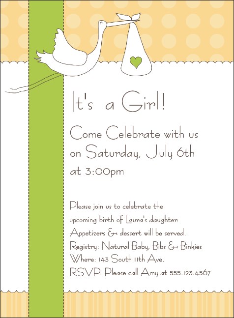 Baby Shower Invite 004 Product Front