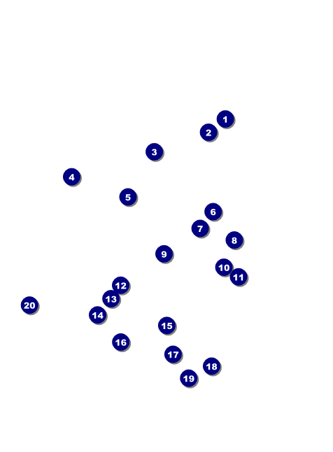 Memphis Color Invitation Front Field Markers