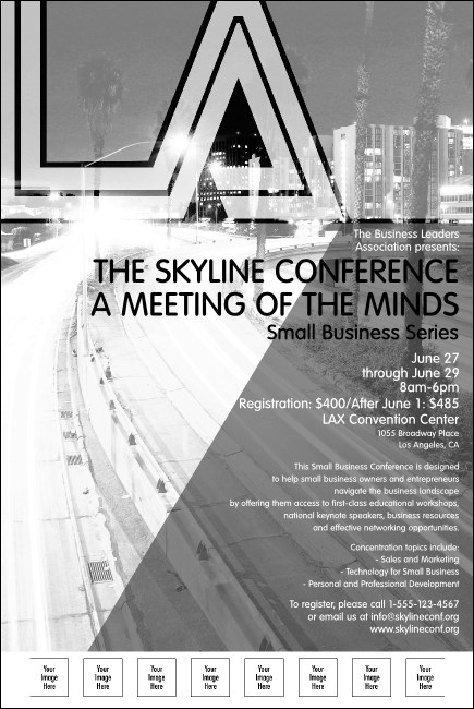 Los Angeles Poster (Black and White)