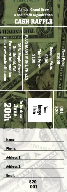 Cash Raffle Ticket 002 Product Front