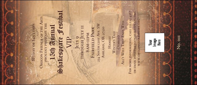 Performing Arts VIP Pass Product Front