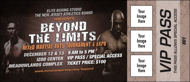 MMA Main Event Brown VIP Pass Product Front