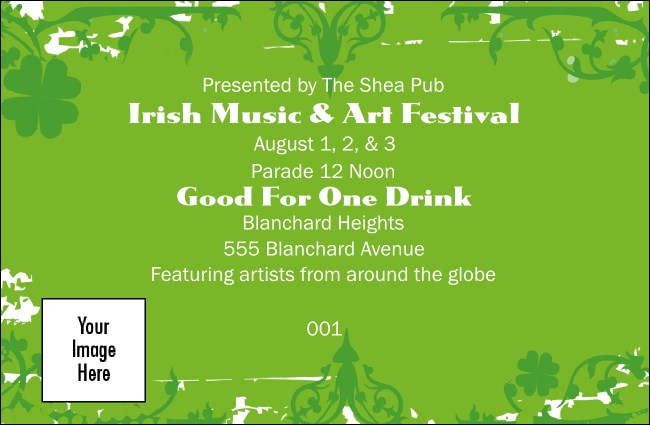 Irish Drink Ticket Product Front