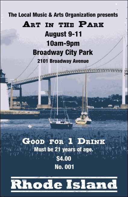 Rhode Island Drink Ticket