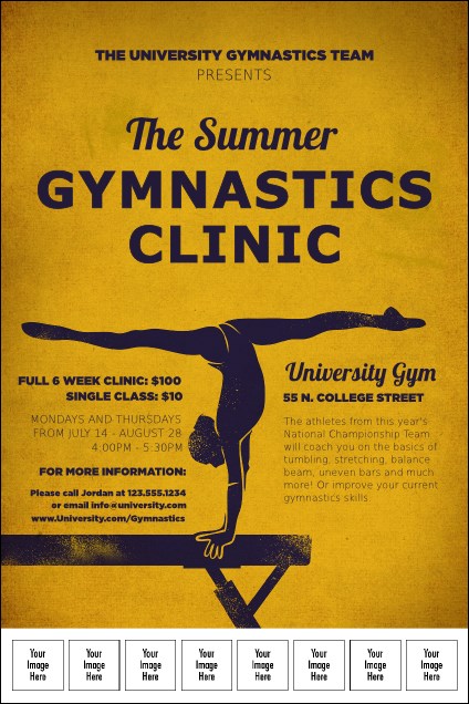 Gymnastics Logo Poster Product Front