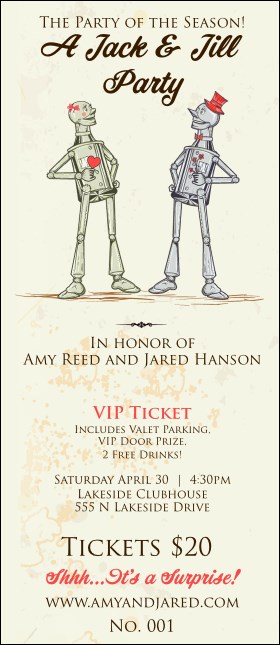 Robot Jack & Jill VIP Pass Product Front