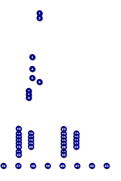 Track and Field Logo Poster Front Field Markers