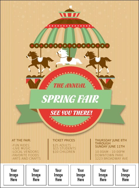 Merry Go Round Logo Flyer Product Front