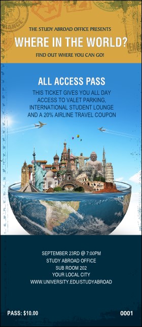 World Travel VIP Pass Product Front