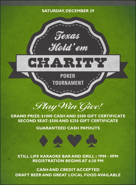 Texas Hold 'Em Invitation Product Front