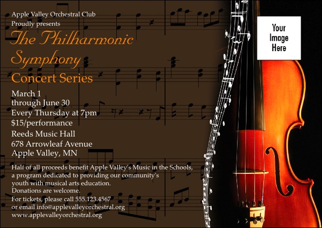 Symphony Club Flyer Product Front