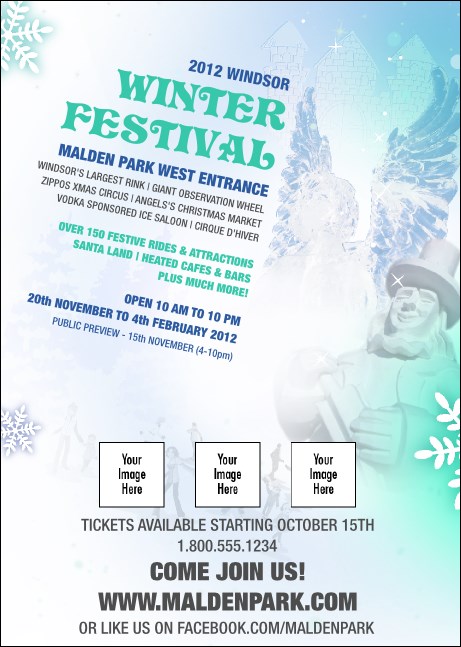 Winter Festival Club Flyer Product Front