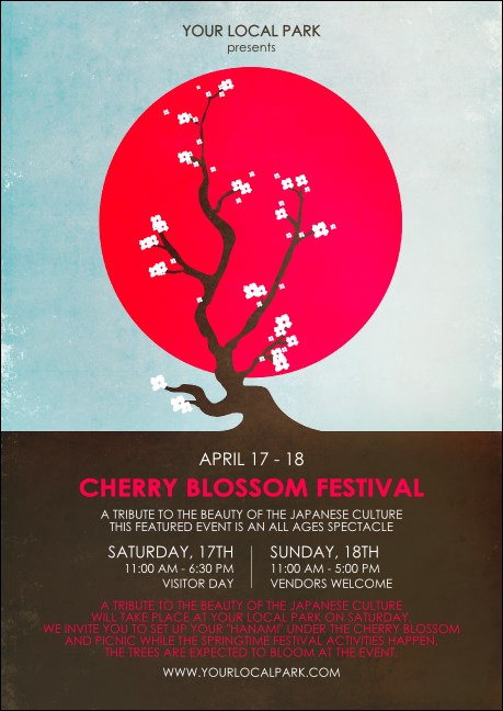 Cherry Blossom Circle Club Flyer Product Front