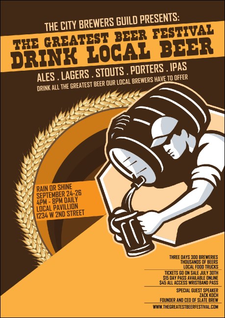 Beer Festival - Artisan Club Flyer Product Front