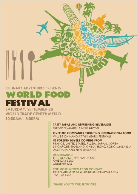 Food Festival Club Flyer Product Front