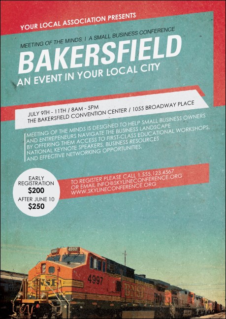 Bakersfield Club Flyer Product Front