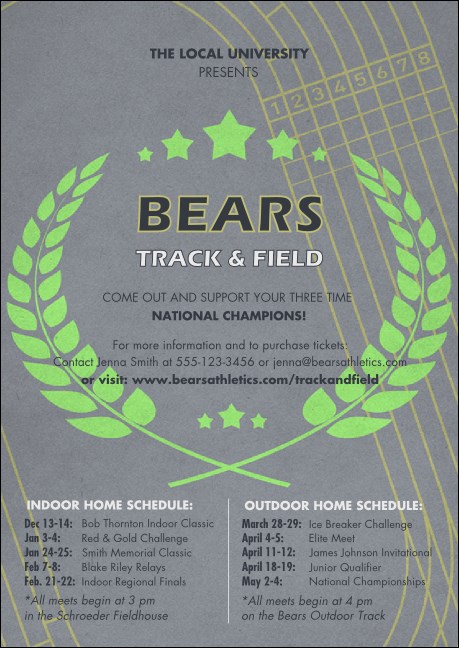 Track and Field Club Flyer