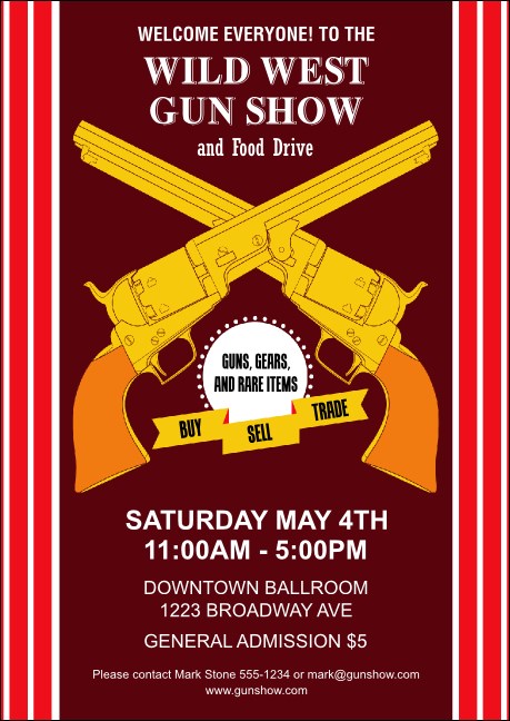 Gun Show Club Flyer Product Front