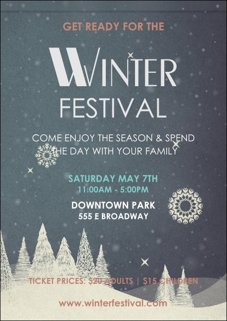 Winter Club Flyer Product Front