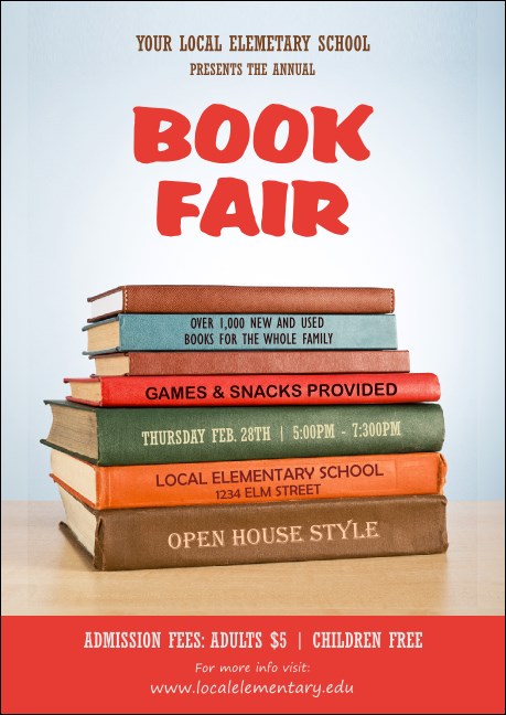 Book Fair Club Flyer Product Front